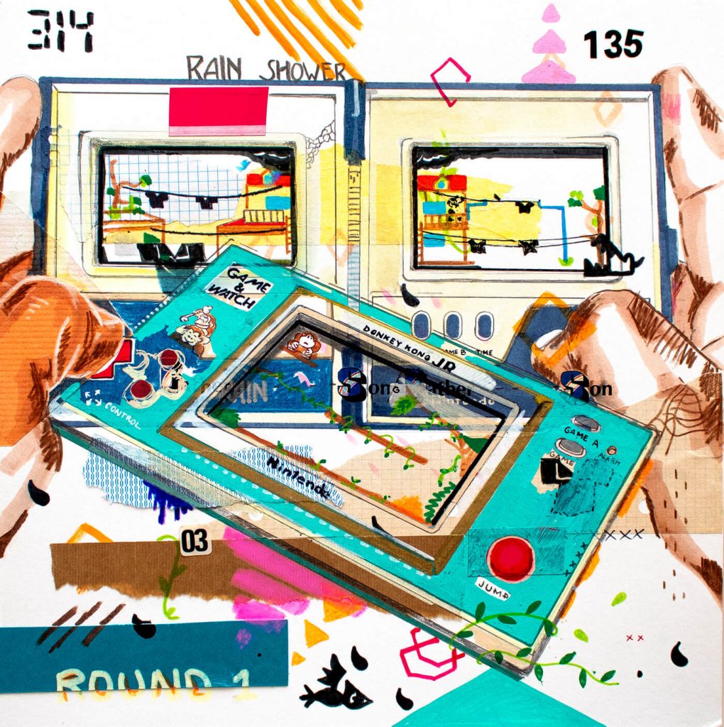«Game and watch» 29,6 x 29,8 cm